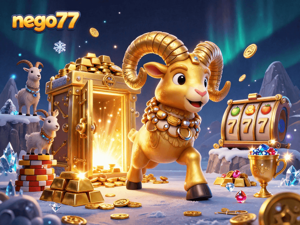 Experience exhilarating wins with nego77's vibrant casino featuring golden treasures and rich slot action.
