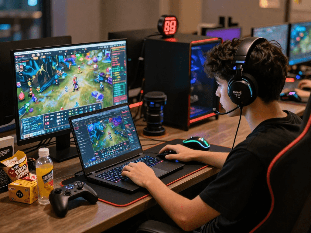 Player immersed in the oxbet gaming experience highlighting vibrant graphics.