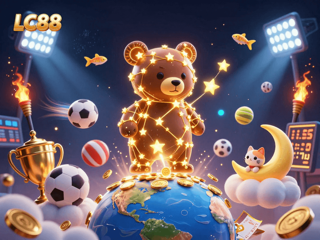 Engage with LC88's thrilling online betting world, featuring vibrant casino elements and gaming excitement.