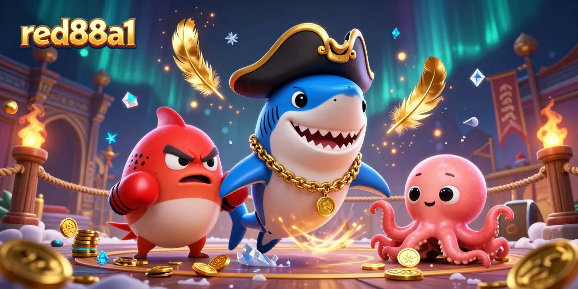 Engage in thrilling gaming at red88a1 with dynamic casino characters and exciting betting action.