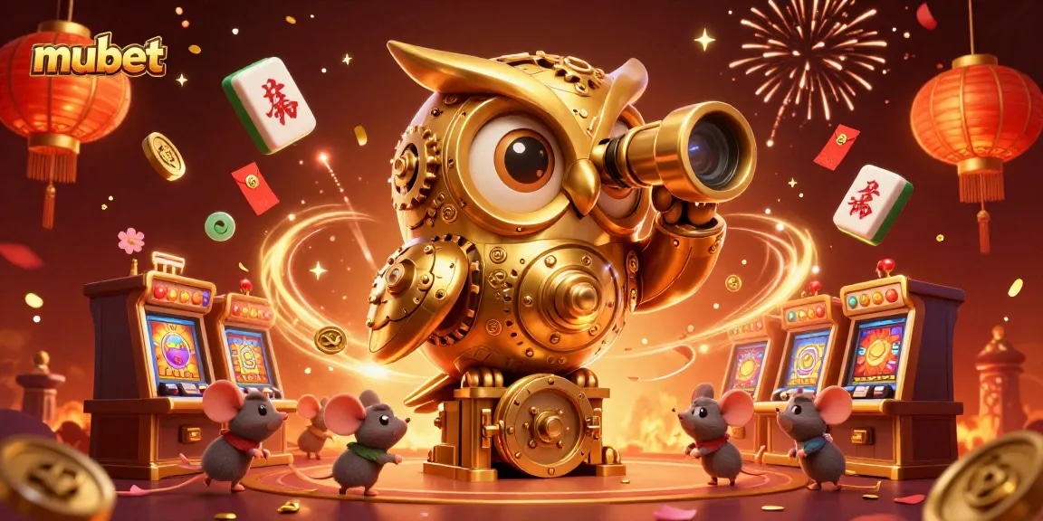 Engage in exhilarating gaming at mubet with a vibrant casino scene featuring festive elements.