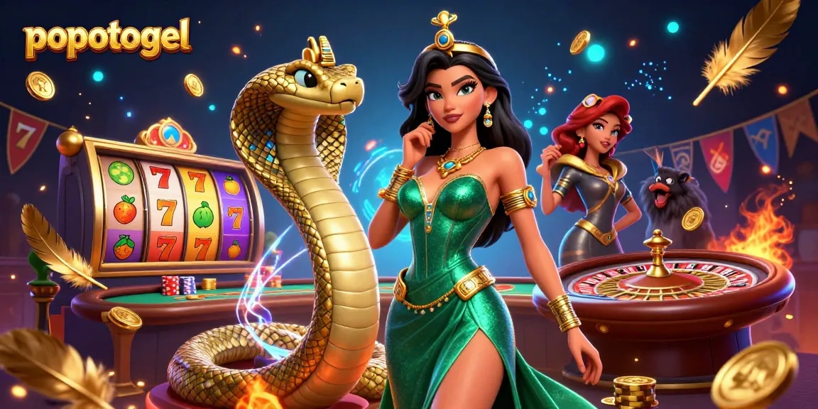 Experience the thrill of winning on popotogel with vibrant slot games and captivating casino visuals.