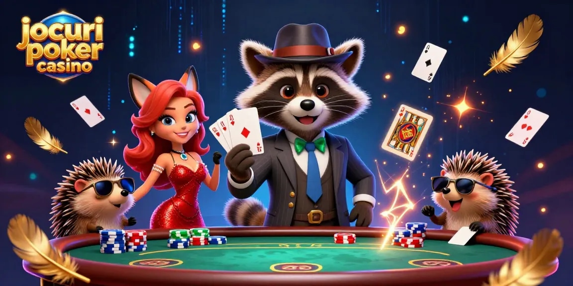 Îmbunătățește-ți abilitățile la jocuri poker casino cu personaje animate fascinante.