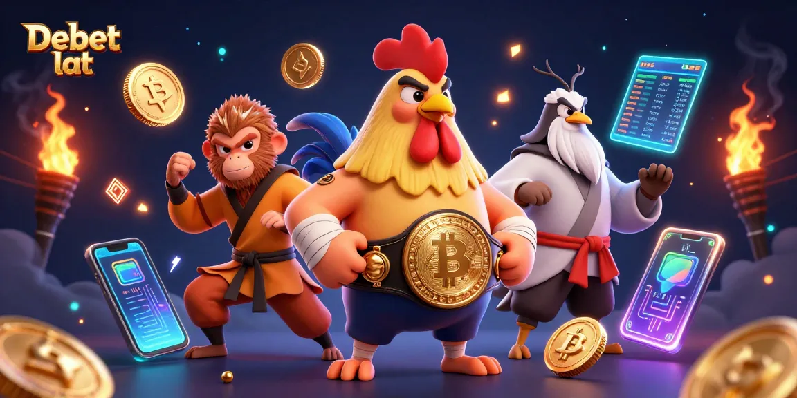 Experience a thrilling showdown with the Debet lat characters in an exhilarating crypto casino environment.