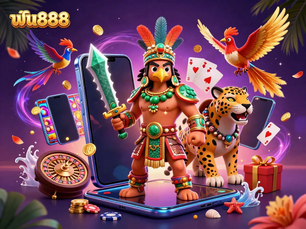 Join the action at ฟัน888 with dynamic slot games and vibrant casino elements.