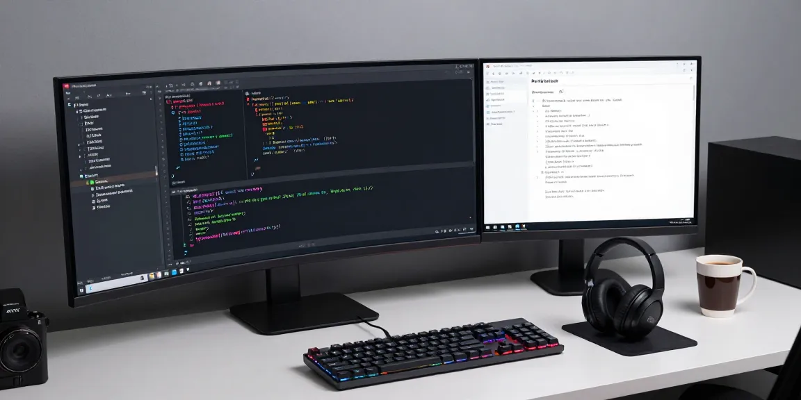 GI8EE software development workspace with modern tech setup and coding tools.