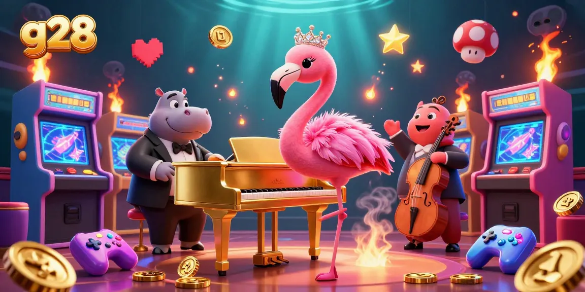 Experience excitement with g28 casino vibes through a lively flamingo singer and hippo bassist.