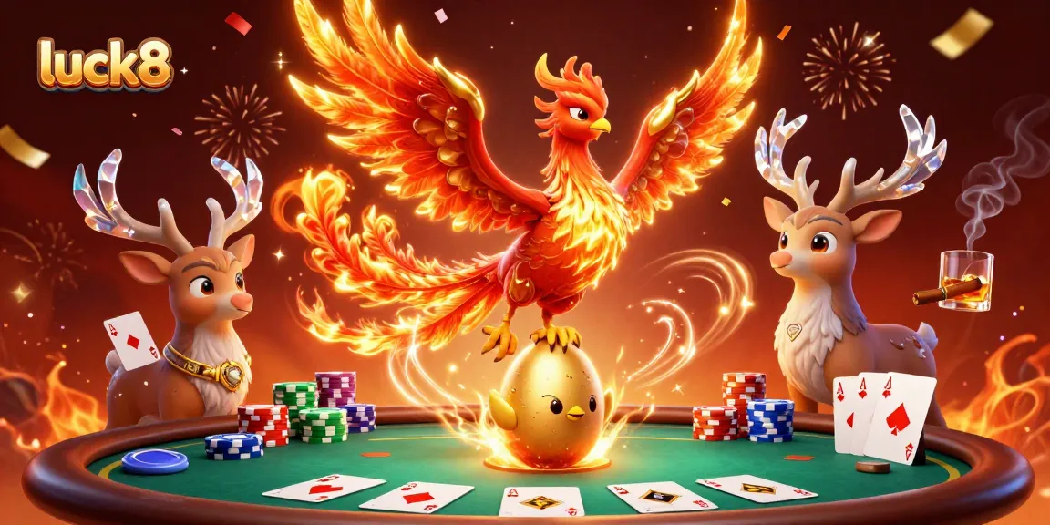 Experience the thrill with luck8 as you play poker surrounded by dynamic elements.