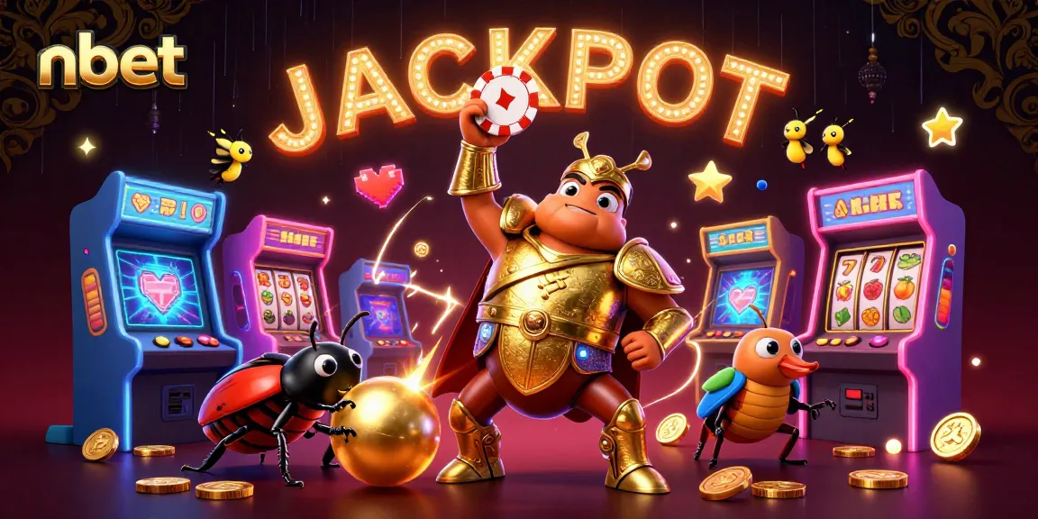 Elevate your gaming experience with the nbet jackpot scene featuring animated characters and casino elements.