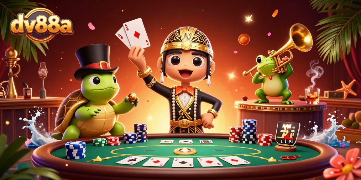 Engage in entertaining casino gameplay at dv88a with vibrant characters and dynamic elements.