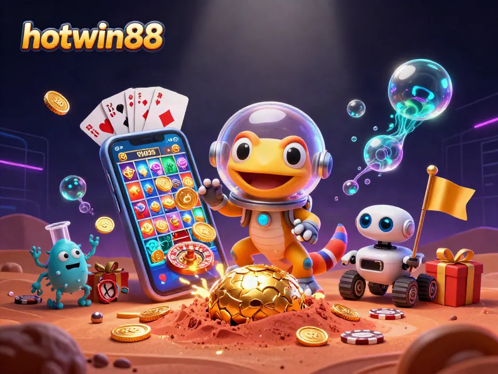 Engage with hotwin88 for thrilling gaming experiences in an ultra-detailed Martian casino.