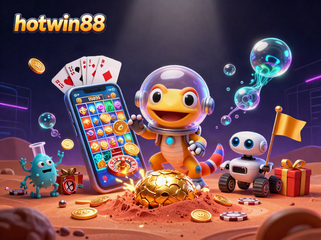 Engage with hotwin88 for thrilling gaming experiences in an ultra-detailed Martian casino.
