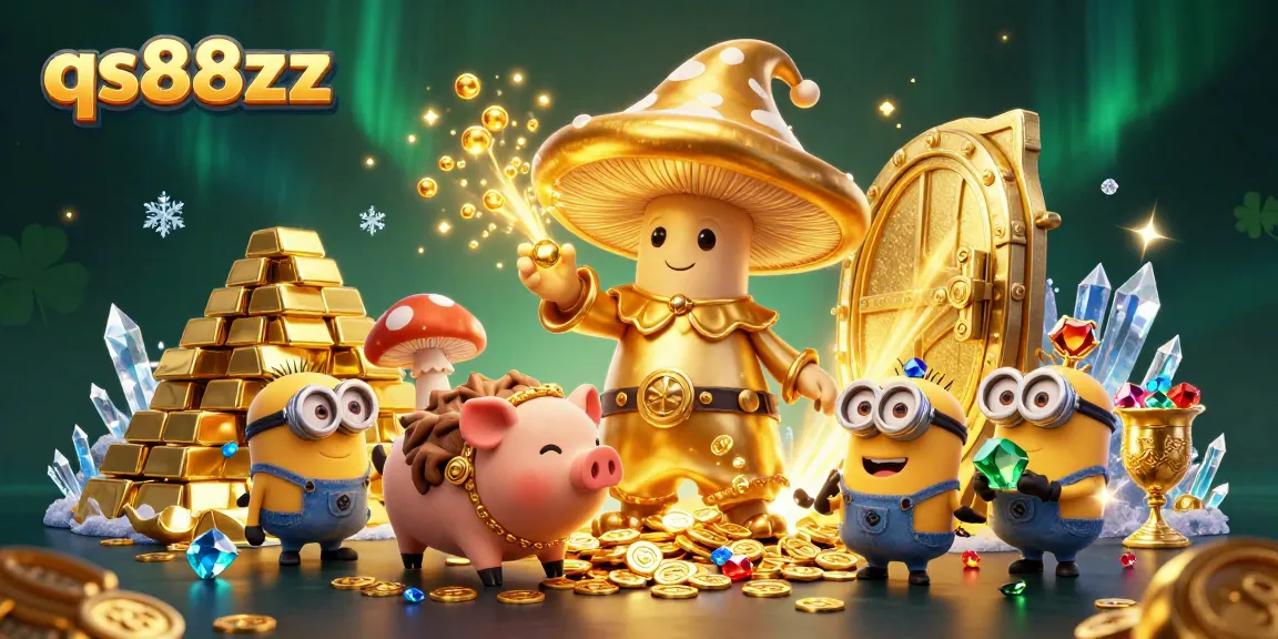 Experience the magic of qs88zz as the wizard transforms everything to gold among treasures!