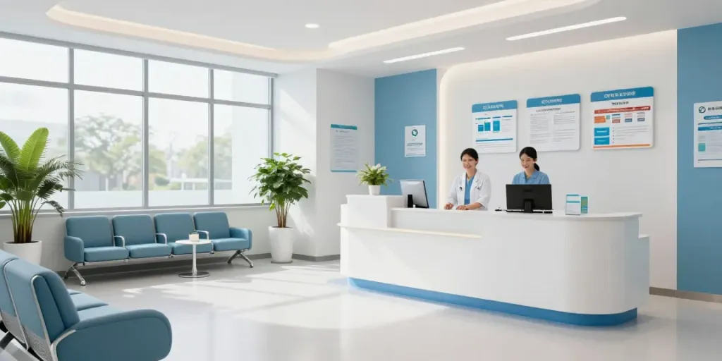 View PeptideSwap here in a modern medical facility promoting patient care and health services.