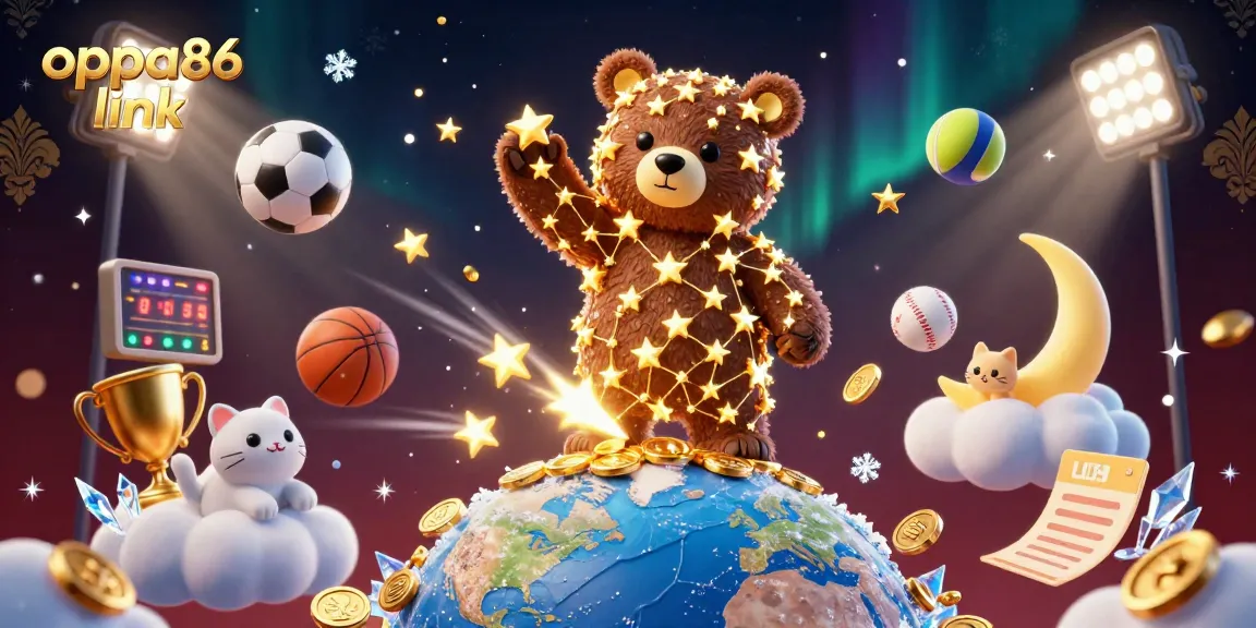 Bet on your game with oppa86 link, an engaging 3D sports betting scene filled with energy.