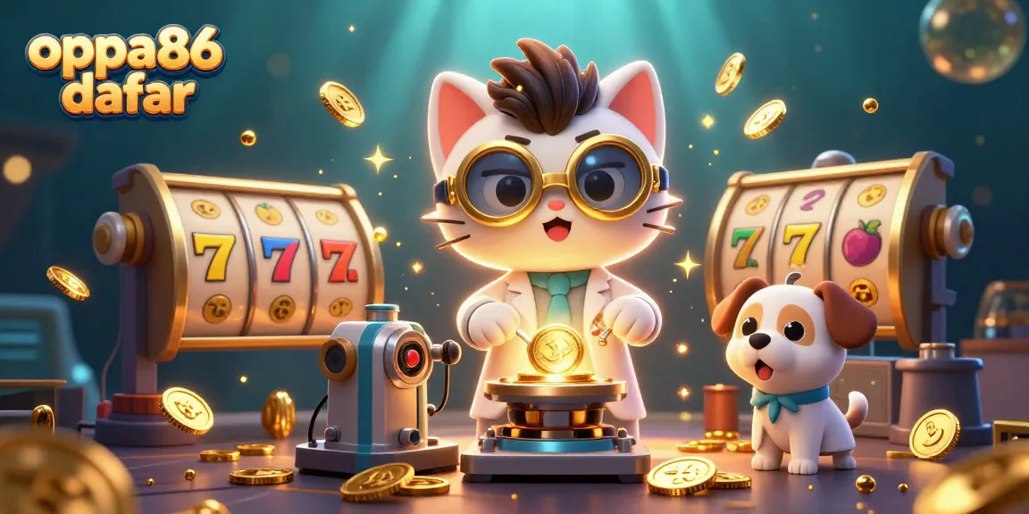 Engage with oppa86 daftar through vibrant slots illustrating big wins and jackpot spins in an action-packed scene.