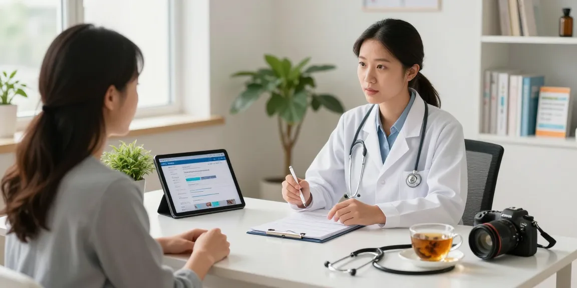 Ivermectin online consultation scene with a healthcare professional advising a patient on safe online purchase options.