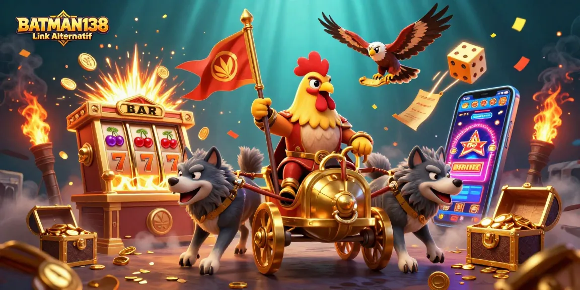 Engage with BATSAM138 Link Alternatif while celebrating your jackpot wins in this vibrant casino scene.