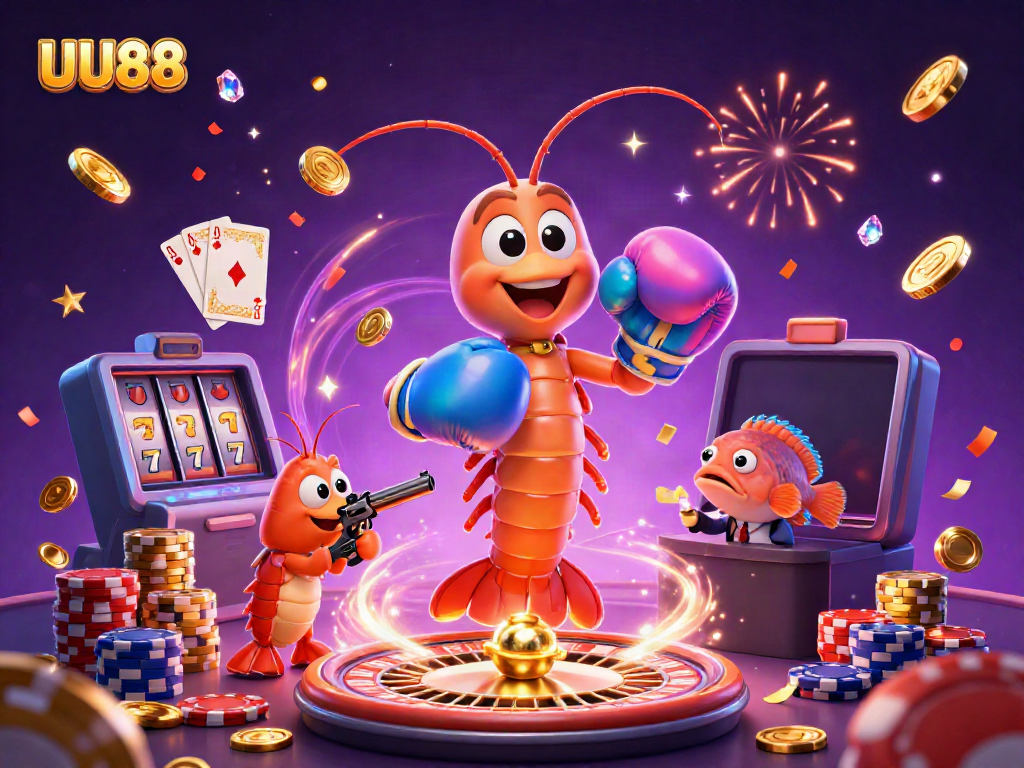 Experience exhilarating gameplay at UU88 with vibrant 3D characters and dynamic casino elements.