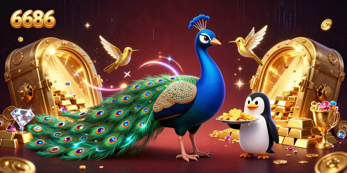 Experience the thrilling world of 6686 casino with vibrant elements and enchanting characters.