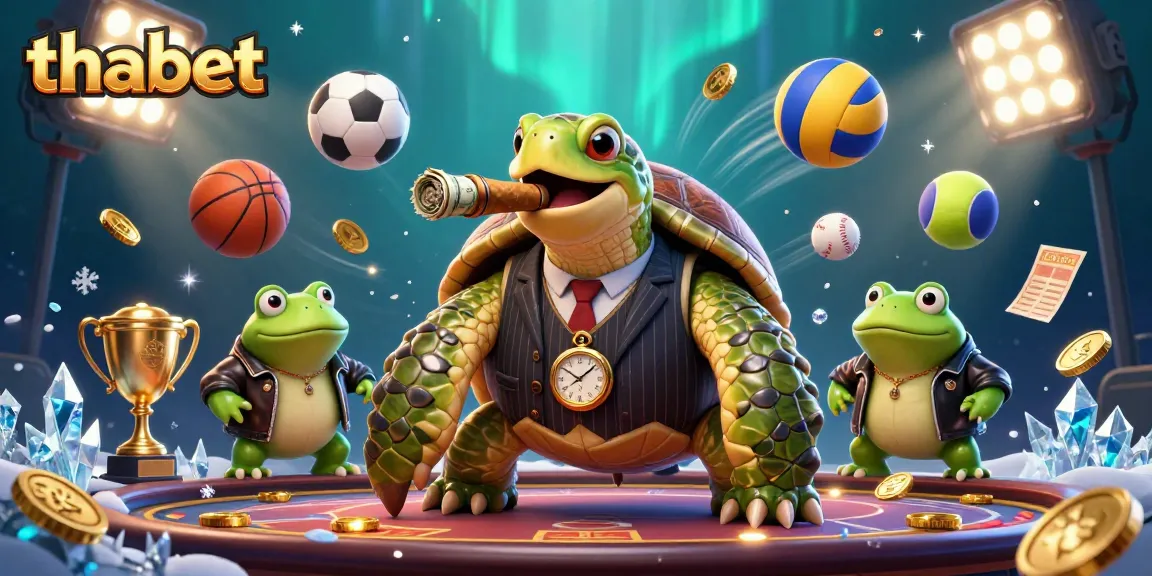 Experience thrilling betting at thabet with dynamic sports action featuring a snapping turtle and bullfrog enforcers