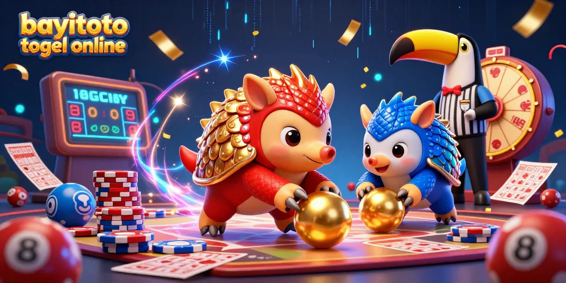 Engage in bayitoto togel online with rival pangolins rolling golden balls and bursting with excitement.