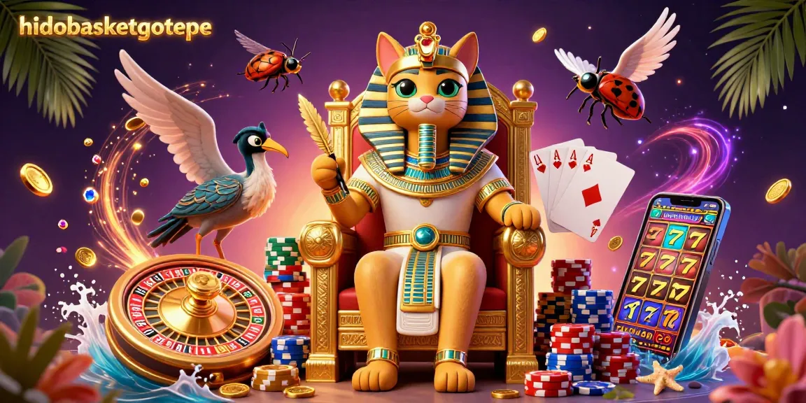 Experience thrilling gameplay with the hidobasketgoztepe casino illustration featuring dynamic characters and vivid slot elements.