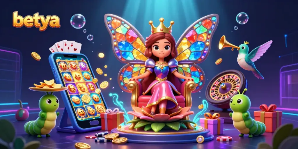Experience thrilling sports betting with betya's vibrant digital illustration featuring a fantasy scene.