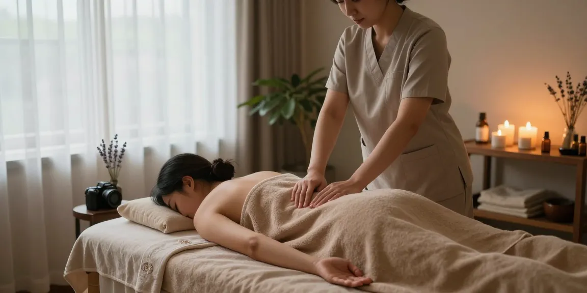 Experience a serene 김포출장마사지 in a tranquil spa environment with soothing elements.