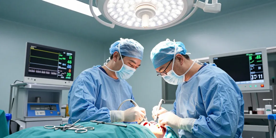 Cranial Neurosurgery procedure showcasing a skilled surgeon and focused team in an operating room.