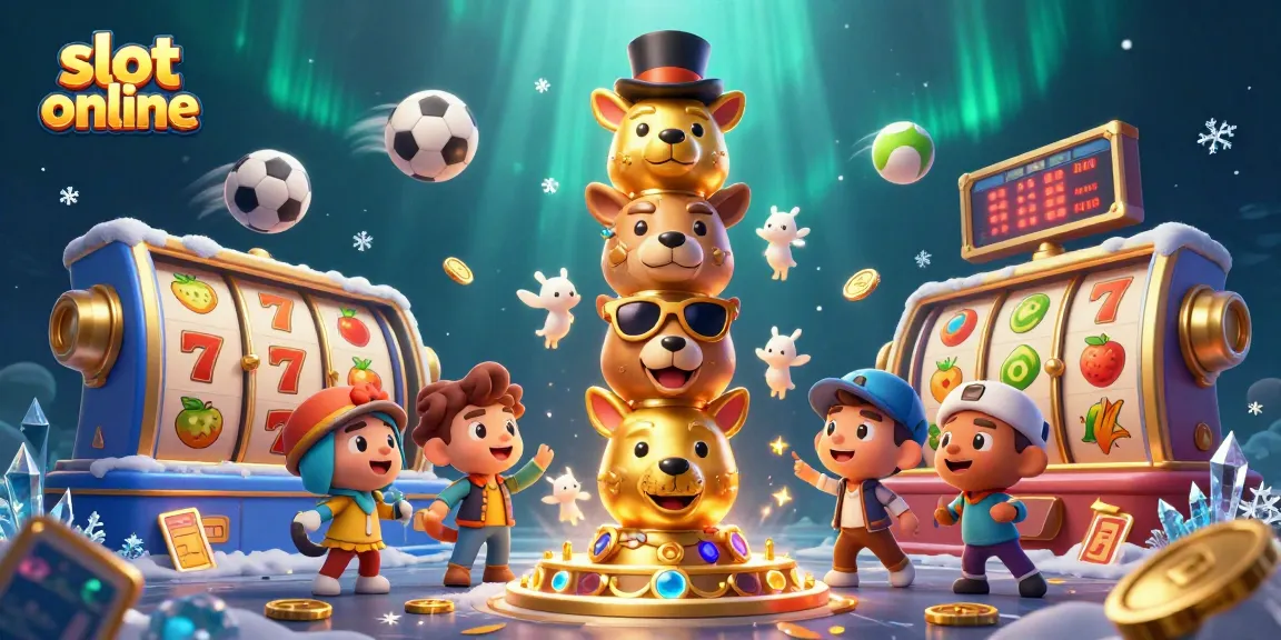 Win big today with slot online features, showcasing dynamic symbols and lively characters.