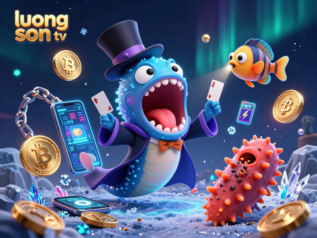 Experience the vibrant action of luong son tv with a magical underwater gambling scene featuring unique characters.
