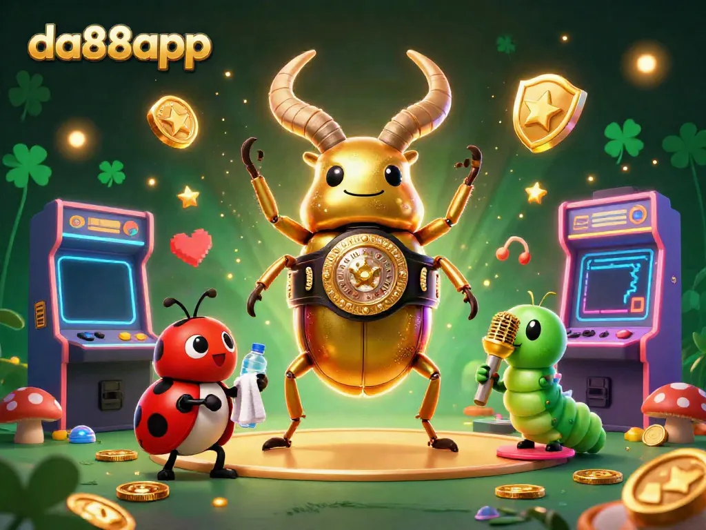 Experience thrilling gaming action at da88app with vibrant 3D characters battling for jackpot glory.