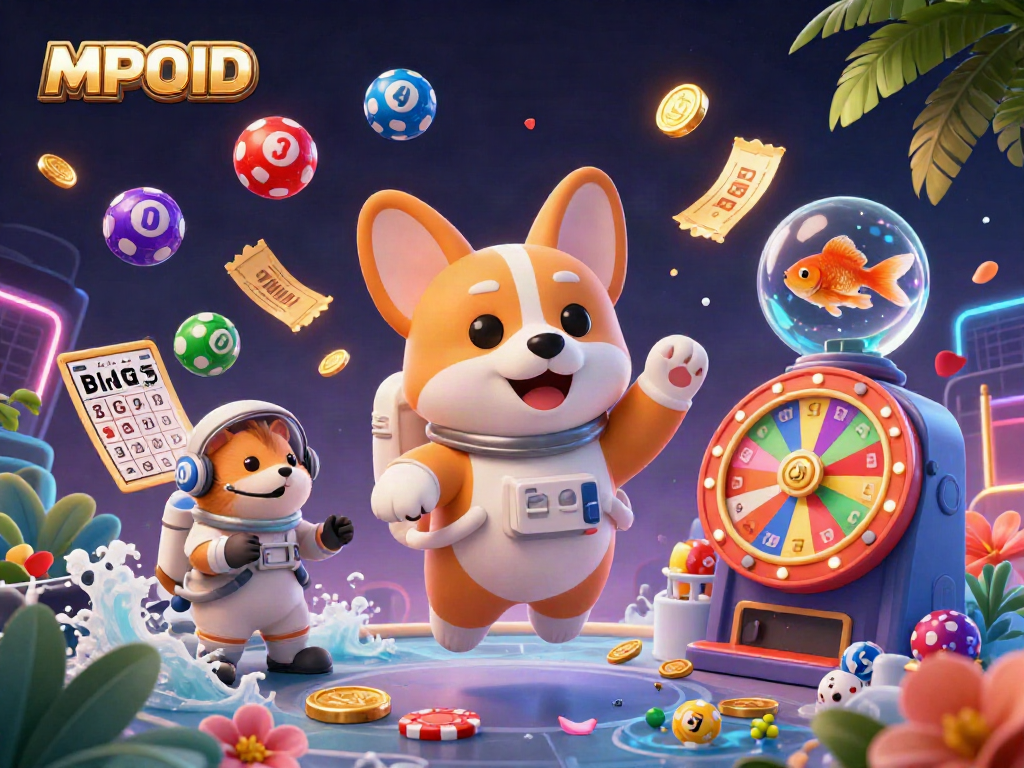 Experience the thrill of MPOID with a vibrant casino adventure featuring playful characters and dynamic games.
