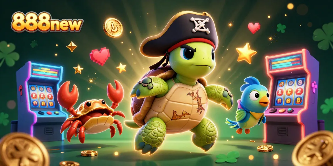Spin the reels at 888new with vibrant characters exploring treasure-filled slots.
