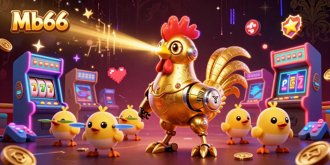 Engage in thrilling Mb66 casino adventures with a dynamic, vibrant 3D gaming scene.