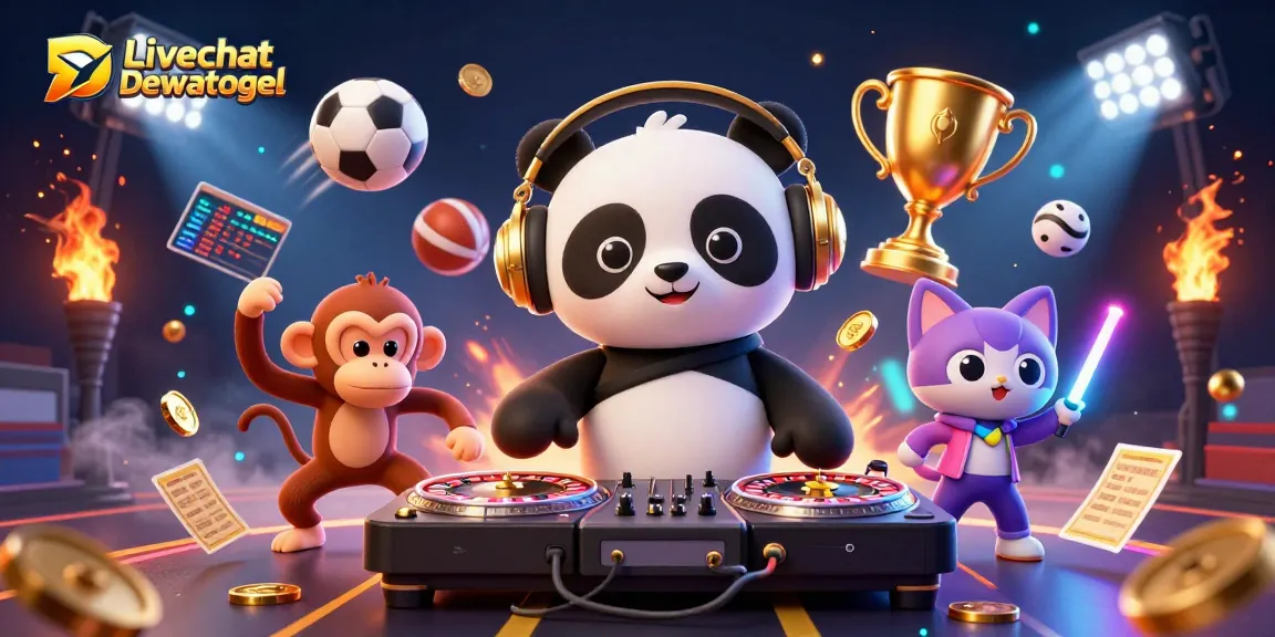 Engage with Livechat Dewatogel for a vibrant casino atmosphere featuring cartoon characters in action.