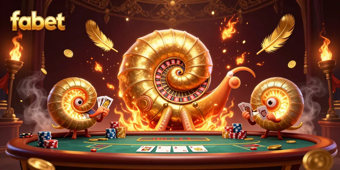 Engage with fabet's exciting poker scene featuring a giant nautilus and glowing ammonite companions.