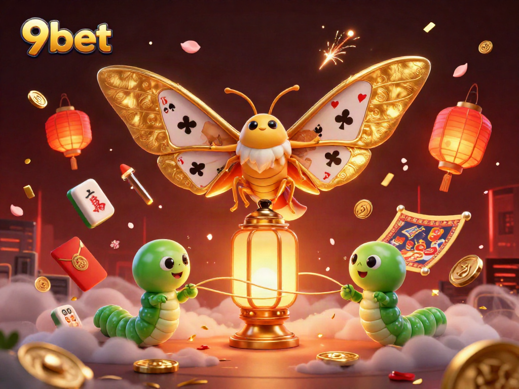 Engage with the vibrant world of 9bet through this ultra-detailed 3D illustration featuring casino-themed art with vibrant characters.
