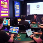 Players enjoying diverse games on RR88 online casino with vibrant atmosphere and exciting bonuses