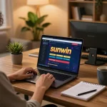Engaging with sunwin online casino platform from a cozy home setup while tracking strategy