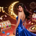 Engage in thrilling gameplay at crickex casino with vibrant casino elements, dynamic characters, and immersive 3D visuals.
