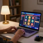 Engaging gameplay on a slot game at vegrecipeworld's modern online casino setup.