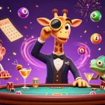 Experience the excitement of 100vip with a high-roller giraffe and dynamic gambling elements.