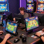 Engaged players exploring the YO88 gaming platform in a vibrant online gaming environment showcasing excitement and dynamic gameplay.