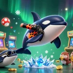 Experience Ko66 with fun gambling thrills as characters jump into a vibrant casino world filled with games.