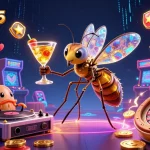 Experience excitement at taixiumd5, with a lively scene featuring a casino mascot and gaming elements.