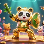 Experience thrilling gameplay at SC88 with a mech-suit panda in an exciting casino arena.