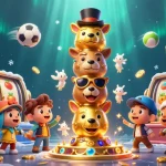 Win big today with slot online features, showcasing dynamic symbols and lively characters.