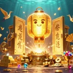Engage with togel Singapore strategies amidst a vibrant night market casino scene with golden elements.